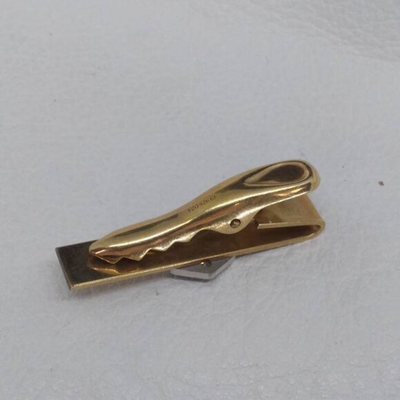 Tie Clip menswear necktie vintage antique tiny lapel cute gift for groomsman - Picture 7 of 9